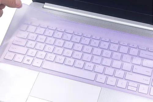 Miniatura 10 de Funda protectora de teclado universal de silicona de 12.2 x 5.1 pulgadas para portátil de 13.3 pulgadas y 14 pulgadas (sin teclado numérico), Azul