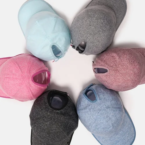 Miniatura 6 de Ponyflo Sombrero de cola de caballo activo - Gorras de cola de caballo para mujer, diseñadas para cabello rizado