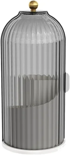 Miniatura 10 de Soporte giratorio para brochas de maquillaje con tapa transparente, organizador de brochas de maquillaje de 360° para todos los tamaños de pinceles