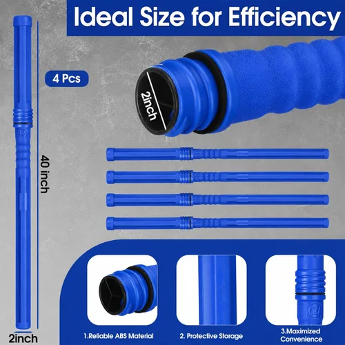 Miniatura 3 de DoubleFill Juego de 5 piezas de almacenamiento de varillas de soldadura, 4 ranuras TIG, soporte para varillas de soldadura con 4 tubos