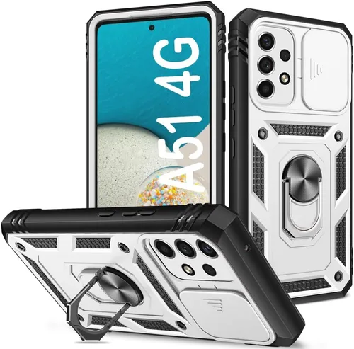 Miniatura 61 de PASNEW Funda para Samsung Galaxy A54, Soporte Metálico y Cubierta Deslizante para Cámara, Militar Multicapa Resistente de Cuerpo Completo a Prueba