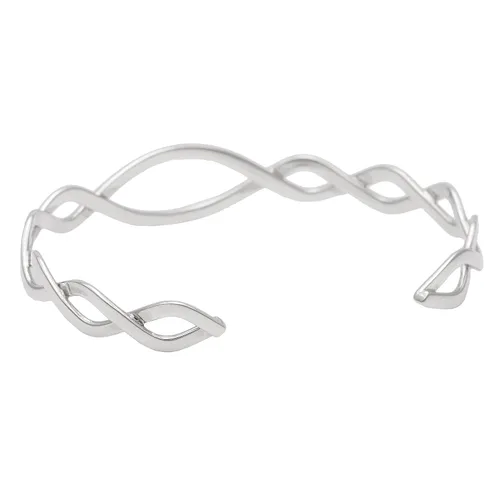 Miniatura 2 de Silverly Pulsera de plata de ley celta para mujer, pulsera de plata trenzada trenzada ajustable, regalo de dama de honor para mejor amiga, pulseras