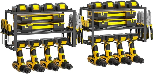 Spacecare Organizador de Herramientas Eléctricas - Soporte para Herramientas de Taladro Eléctrico - Estante de Herramientas Resistente y Paquete de