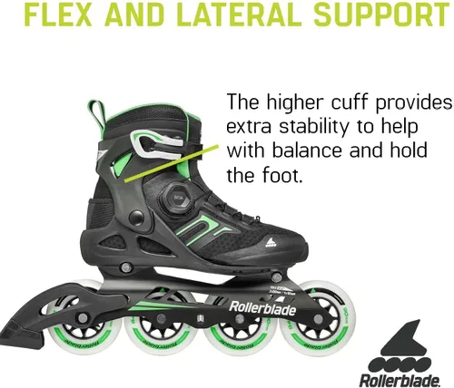 Miniatura 4 de Rollerblade Macroblade 90 BOA - Patín en línea para mujer, color negro y menta