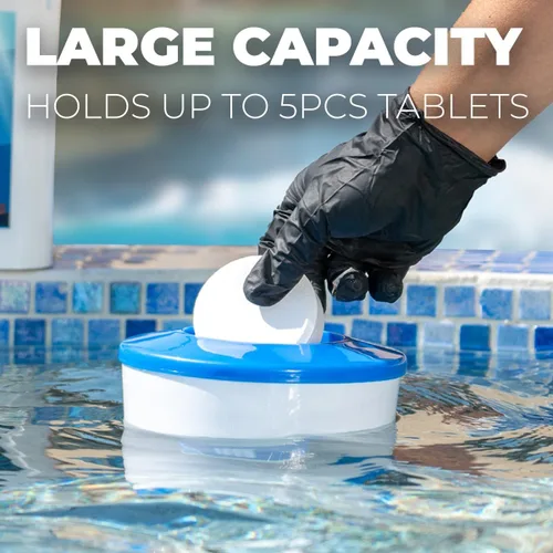 Miniatura 6 de XtremepowerUS Dispensador del cloro del flotador del bromo del cloro, dispensador del flotador de la tableta 3" para la piscina, idea para la tierra