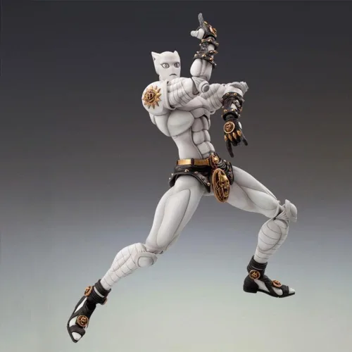 Miniatura 3 de QAHEART Figuras de Killer Queen de Kira Yoshikage, figuras de anime, estatuas de acción ultra móviles para cumpleaños Killer Queen Blanco