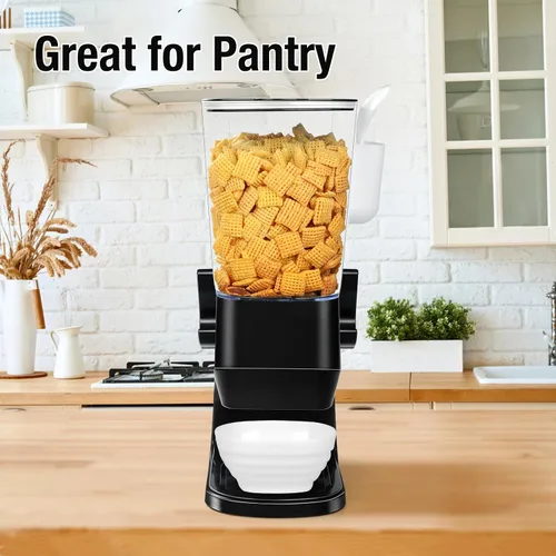 Miniatura 4 de Dispensador de cereales para encimera con cuencos y cucharas, contenedores de cereales para almacenamiento en despensa, organizador de aperitivos