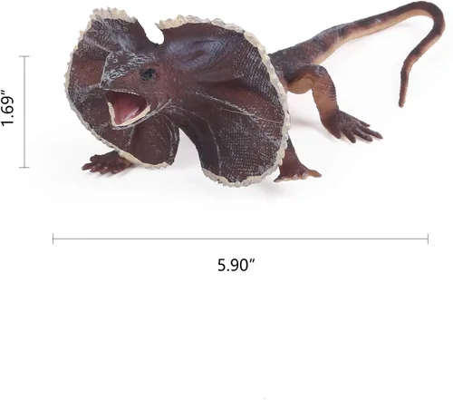 Miniatura 4 de UANDME 8 figuras de animales de lagarto realistas de reptiles, accesorios de broma de camaleón, juguete aterrador, criaturas salvajes de la vida