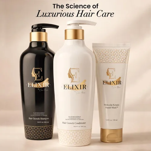 Miniatura 5 de Elixir by Cocó March Acondicionador para el crecimiento del cabello para mujeres, a base de plantas, sin parabenos, sin productos químicos