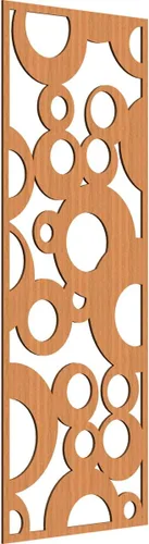 Miniatura 192 de Farwell Paneles de pared decorativos de madera con calado, 13 3/8 pulgadas de ancho x 34 3/8 pulgadas de alto x 1/4 de alto, roble rojo rojo