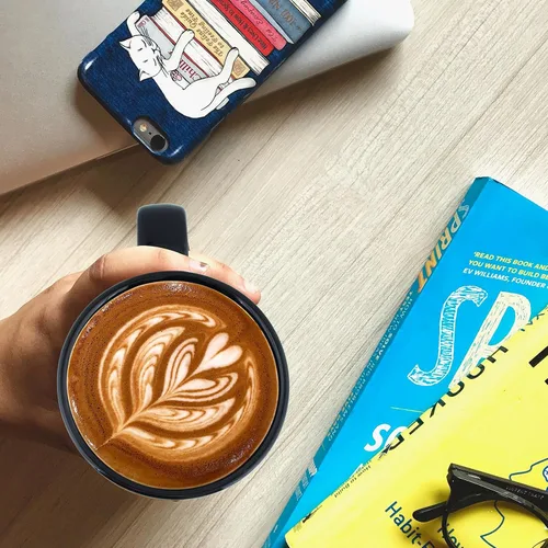 Miniatura 4 de Juego de 6 tazas de café de porcelana de 20 onzas, tazas de café grandes y altas con asas, tazas de café modernas de cerámica para café, té, cacao