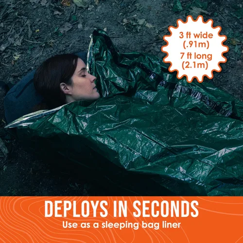 Miniatura 3 de Go Time Gear Life Bivy Emergency Survival Sleeping Bag Thermal Bivy - Use as Emergency Bivy Sack, Survival Sleeping Bag, Mylar Emergency Blanket