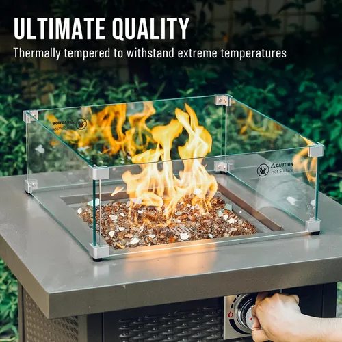 Miniatura 4 de Skyflame 4.53 kg de vidrio resistente al fuego, de 1.27 cm, de brillo intenso para paisajismo de chimenea, lugar para fogatas, Reflectante de cobre.