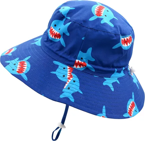 Miniatura 3 de Home Prefer - Sombrero para sol para niños con UPF50 + Safari, transpirable, sombrero de verano, para juego. Tiburón