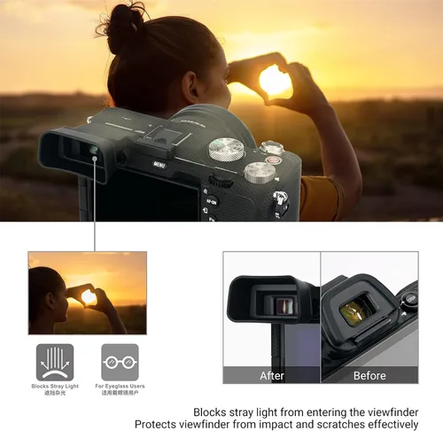 Miniatura 5 de Visor de cámara de silicona suave para Sony A7C Alpha 7C (ILCE7CL/S) Protector de copa ocular (no compatible con A7C II, A7CR)