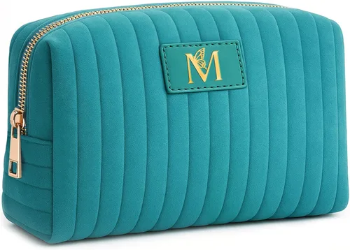 Miniatura 10 de Bolsa de maquillaje de viaje personalizada con inicial, bolsa de cosméticos para adolescentes de 15, 16, 17, 18, 19, 20, 21 años, regalos de moda