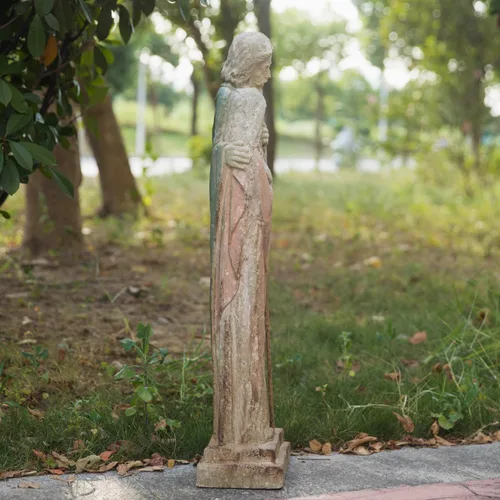 Miniatura 3 de Estatua de jardín de la Sagrada Familia, escultura católica grande al aire libre H31.5 pulgadas, gran Sagrado San José alto, Virgen María