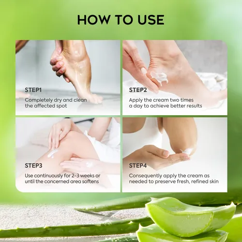 Miniatura 5 de Crema de urea 42% para pies, ácido salicílico, 4 onzas, removedor de callos mejorado para pies, rodillas y codos, hidrata y suaviza la piel, exfolia