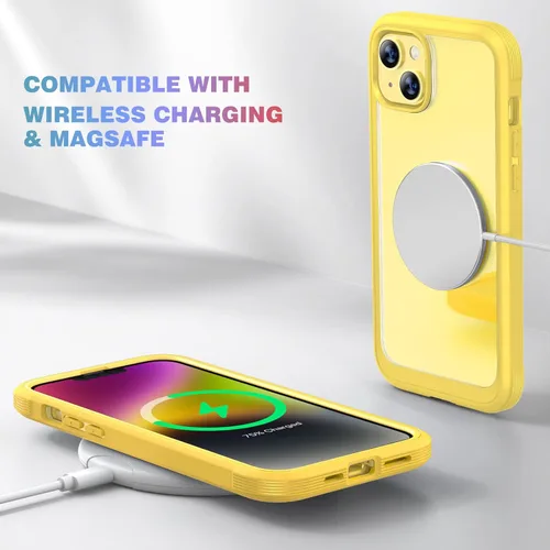 Miniatura 340 de Diaclara Funda diseñada para iPhone 16, mejorada [protección completa de la cámara], carcasa resistente de cuerpo completo con protector de pantalla