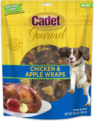 Miniatura 17 de Cadet Envolturas Gourmet de Batata y Pollo Masticables de Ingredientes Limitados para Perros, Golosinas de Entrenamiento Saludables y Naturales