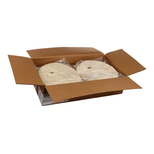 Mission Foods Tortilla de harina prensada con calor, 13 pulgadas, 12 por paquete, 12 paquetes por caja.