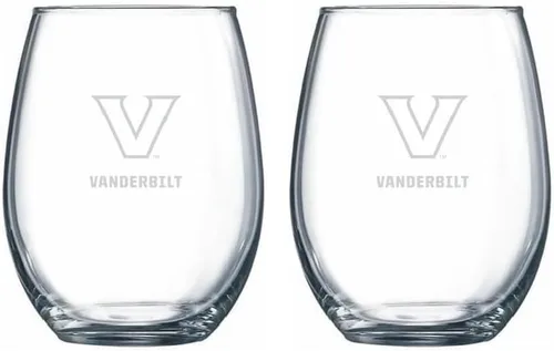 Miniatura 6 de RFSJ Juego de 2 copas de vino o bebidas con logotipo de Satin Frost (Harvard)
