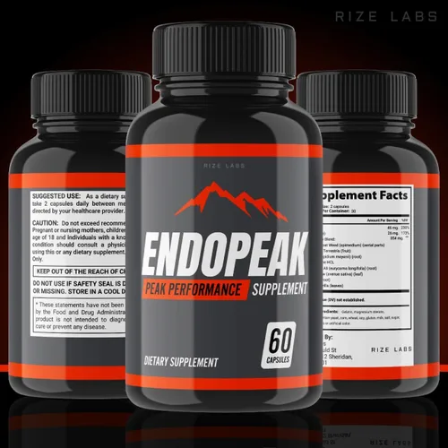 Miniatura 4 de rize labs - Cápsulas Endopeak Performance para hombres, máxima fuerza, suplemento vegano ultra puro sin OMG, fórmula avanzada (60 cápsulas)