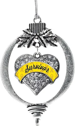 Miniatura 46 de Inspired Silver - Adorno con dije de hermana gemela - Adornos navideños de plata con circonitas cúbicas