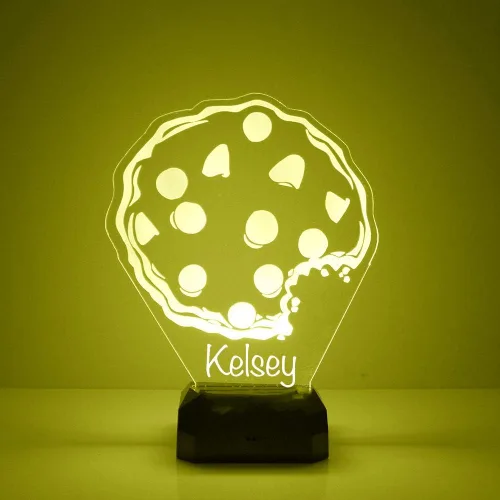 Miniatura 7 de MMS Food - Lámpara LED de luz nocturna, personalizada con tu nombre o texto, control remoto con 16 colores, 4 modos de luz, lámpara LED de regalo
