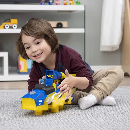 Miniatura 5 de Paw Patrol, Camión X-Treme transformador 2 en 1 de Rubble con juguete excavador, grúa, luces y sonidos, figuras de acción, juguetes para niños a