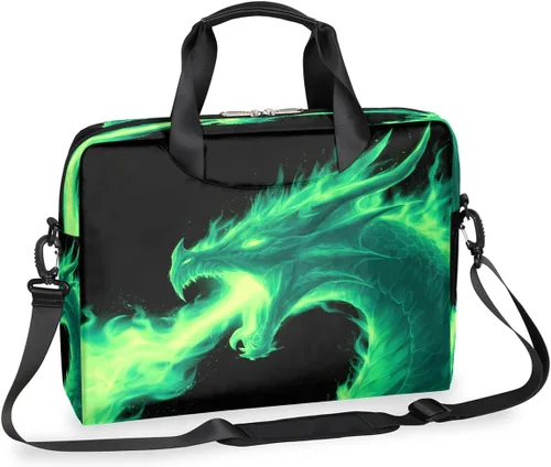 Miniatura 8 de Bonita bolsa de hombro para computadora portátil para mujeres y hombres, bolsa para computadora portátil, funda para laptop, maletín de transporte