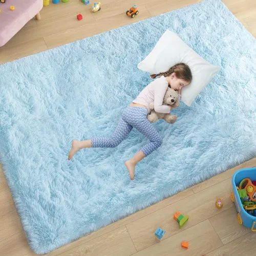 Miniatura 60 de ST. BRIDGE - Alfombra suave y esponjosa para la habitación de los niños, decoración para la guardería del bebé, alfombras antideslizantes, alfombras