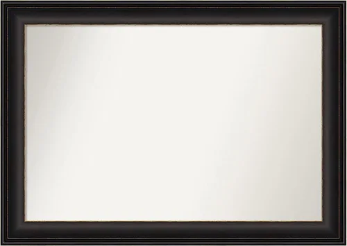 Miniatura 116 de Amanti Art Espejo de baño de bronce para sobre el fregadero, 24 x 24 pulgadas, espejo cuadrado de bronce Lara para tocador, marco de madera