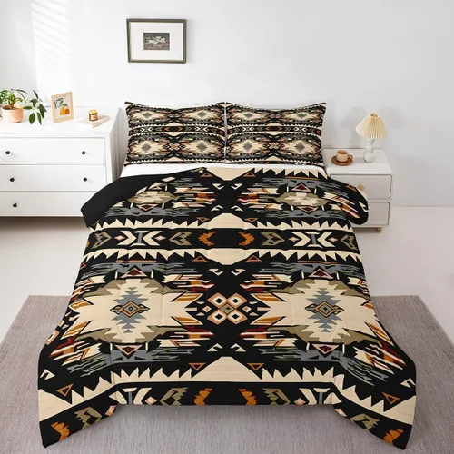 Miniatura 46 de Feelyou Juego de ropa de cama de vaca de las Highland para niños, edredón de ganado con girasol para niñas, adolescentes, juego de edredón