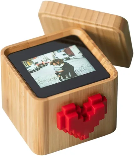 Lovebox Color y foto Mensajero de notas de amor Regalo significativo para mamá, papá, esposa, marido, abuela, abuelo, niños, regalo de pareja,
