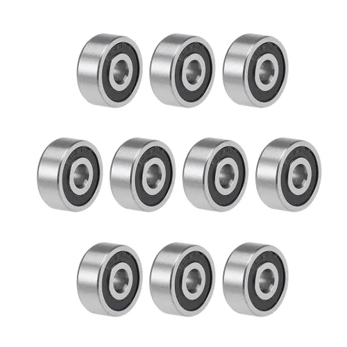 Miniatura 8 de uxcell 687-2RS Rodamientos rígidos de bolas de 0.276 in de diámetro interior 0.551 in OD 0.197 in Diámetro doble sellado cromo acero Z2 10 piezas
