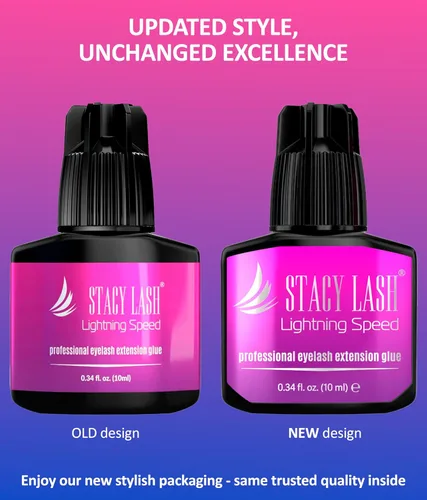 Miniatura 3 de STACY LASH Lightning Speed - Pegamento para extensión de pestañas, 0.34 onzas líquidas, 0.3 segundos en secado/retención, 6-8 semanas/adhesivo negro