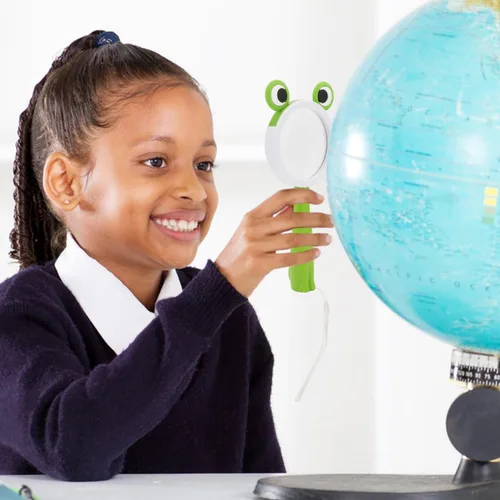 Miniatura 4 de Lupa de mano para niños para estudiantes y niños explorando la naturaleza, experimento científico, insectos, plantas, animales, hojas, observación
