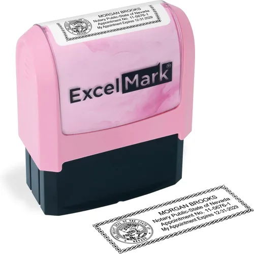 Miniatura 76 de ExcelMark Sello Notarial para los 50 Estados - Sello Oficial del Estado - Texas Negro