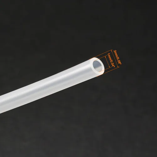 Miniatura 2 de uxcell Tubo de silicona de 0.039 in ID X 0.079 in OD 32.8 'Tubo flexible de goma de silicona Tubo de manguera de aire de agua transparente