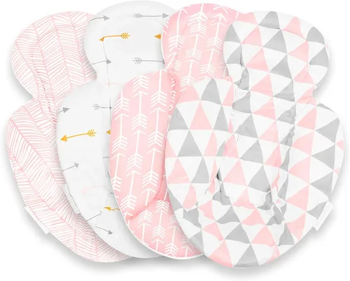 Inserto infantil compatible con 4Moms Mamaroo y Rockaroo - Inserto de asiento de automóvil 2 unidades - Inserto reversible para asiento de automóvil