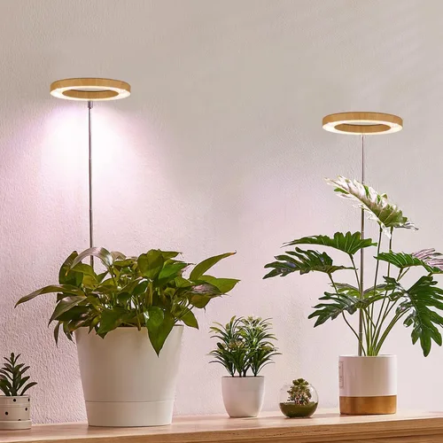 Miniatura 21 de yadoker Luz de cultivo de plantas, luz LED de espectro completo para plantas de interior, altura ajustable, temporizador automático, bajo voltaje