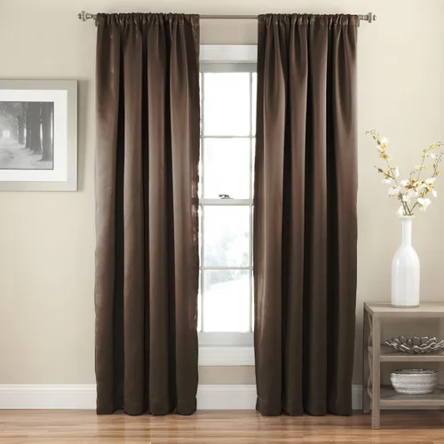 Eclipse Cortina Sólida Thermapanel para Oscurecer Habitaciones con Bolsillo para Barra, Cortina de Ventana para Dormitorio y Sala de Estar, (1