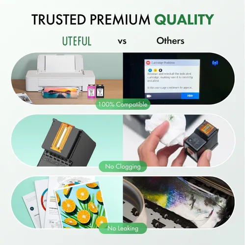Miniatura 5 de Cartuchos de tinta remanufacturados de repuesto para HP Ink 63 63XL compatibles con impresoras OfficeJet 3830 4650 4655 5255 5258 5200 Envy 4510
