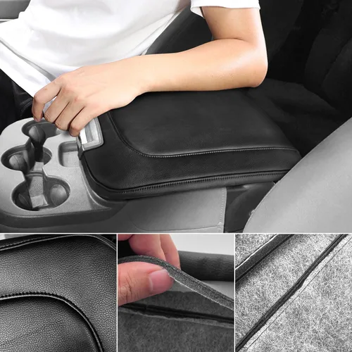 Miniatura 5 de Funda de repuesto para reposabrazos de consola central, adecuada para Dodge Ram 1500 2500 3500 2013-2018 con consola de asiento de salto, protector