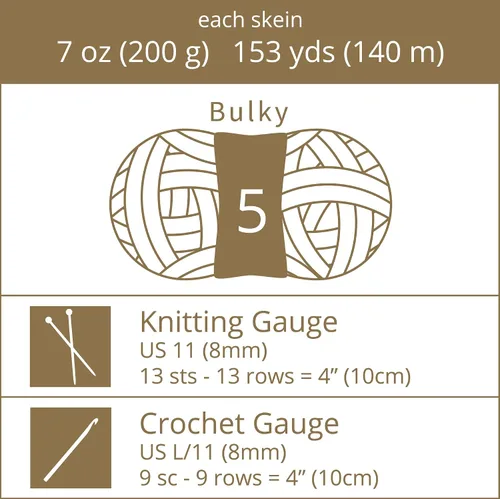 Miniatura 2 de Crafted By Catherine Boucle - Ovillo de tweed – Paquete de 2 (153 yardas cada madeja), gris, calibre 5 voluminoso