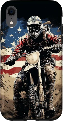 Miniatura 25 de Dirt Bike American Flag Motocross Enduro Biker 4th of July Case for iPhone 17