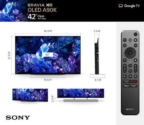 Miniatura 5 de Sony XR42A90K 42 pulgadas 4K Bravia XR OLED Smart TV de alta resolución de alta definición con plan de protección ámbar de 2 años (2022)