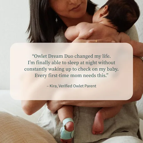 Miniatura 10 de Owlet Dream Duo (Gen 3) Smart Baby Monitor All-in-One Bundle - 2K HD Video Baby Monitor with Alerts & Owlet Dream Sock Tracks Baby’s Oxygen, Heart