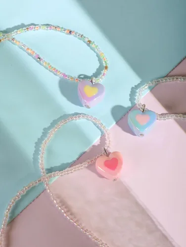Miniatura 7 de OJERRY Y2K - Collar de cuentas coloridas Kawaii para adolescentes y mujeres